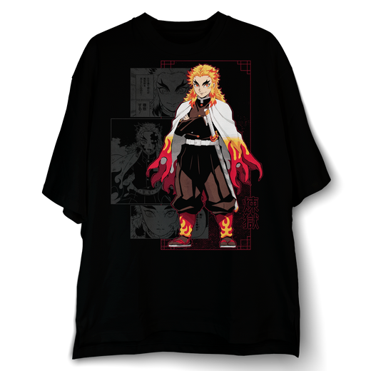 Playera Rengoku Oversize